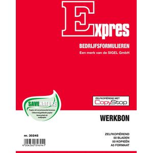 Sigel Expres werkbonblok, ft A5, Nederlands, dupli (50 x 2 vel)