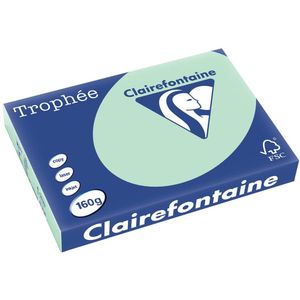 Clairefontaine Trophée Pastel, gekleurd papier, A3, 160 g, 250 vel, groen