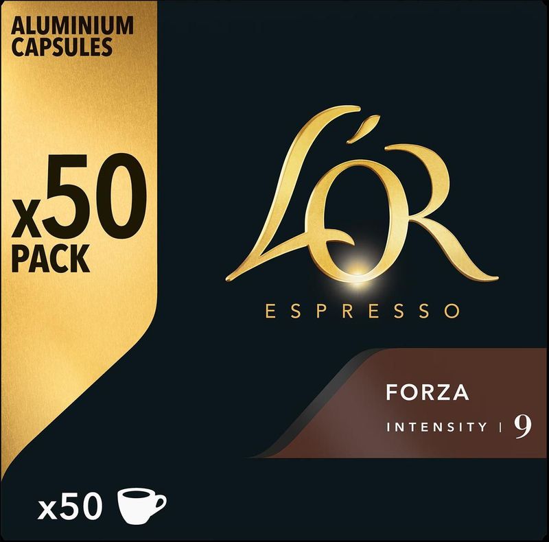 Douwe Egberts - L'Or Intensity - Koffiecapsules - Forza - Pak van 50 Stuks