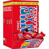 Tony's Chocolonely mini chocoladereep, 900g, doos van 100 stuks apart verpakt, melk