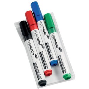 Legamaster whiteboardmarker TZ 100, etui met 4 stuks in geassorteerde kleuren