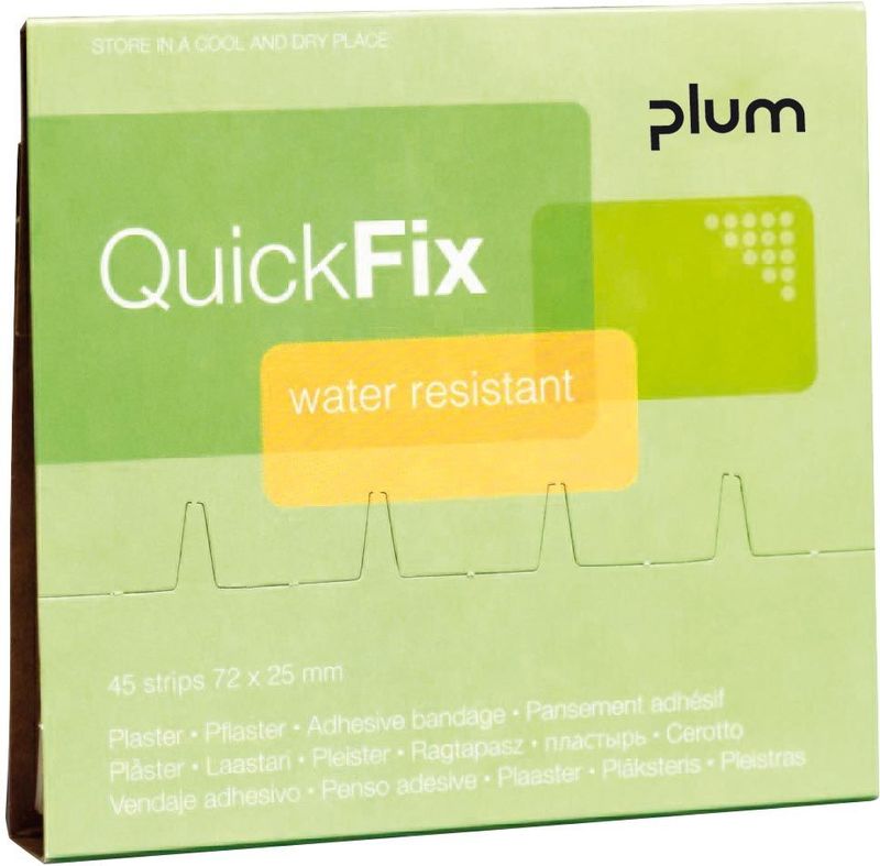 Plum - Quickfix - Waterafstotende Pleisters - 25 x 72 mm - 45 Stuks