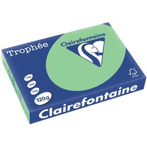 Clairefontaine Trophée Pastel, gekleurd papier, A4, 120 g, 250 vel, natuurgroen