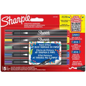 Sharpie paintmarker, blister van 5 stuks, assorti