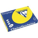Clairefontaine Trophée Pastel, gekleurd papier, A3, 80 g, 500 vel, fluogeel
