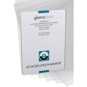 Schoellershammer Glama transparant papier, A3, 110 g/m², blok van 50 vel