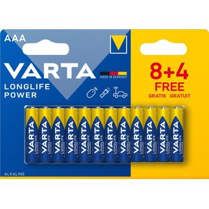 Varta batterij Longlife Power AAA, blister van 8  4