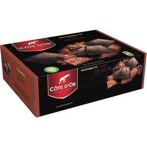 Côte d'Or chocolade Mignonnette, zwart van zwart, doos van 120 stuks