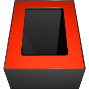 V-Part top voor modulaire afvalbak 60 l, rood