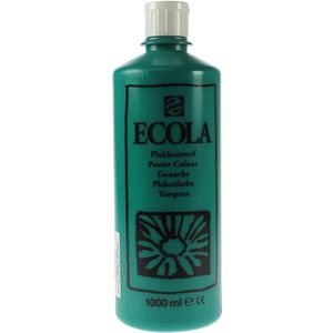 Talens Ecola plakkaatverf flacon van 1000 ml, donkergroen