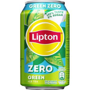 Lipton Ice Tea Green Zero, blik van 33 cl, pak van 24 stuks