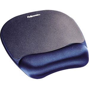 Fellowes muismat met polssteun Memory Foam saffier