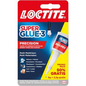 Loctite Secondelijm Super Glue Precision, 5 g  50 % gratis, op blister