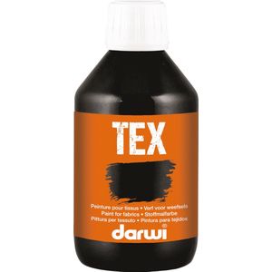 Darwi textielverf Tex, 250 ml, zwart