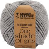 Graine Créative Macramé touw, ft 2,5 mm x 80 m, lichtgrijs