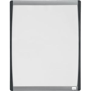 Nobo Mini whiteboard, magnetisch, met gebogen frame, zwart, 33,5 x 28 cm