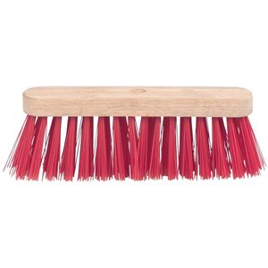 Schuurborstel met PVC haren, uit ongelakt hout, 29 cm