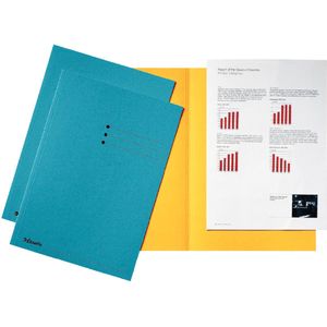 Esselte dossiermap blauw, karton van 180 g/m², pak van 100 stuks