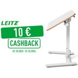 Leitz - Ergo Klein - Opvouwbaar Zit-Sta Bureau - Wit - Draagvermogen tot 20kg - 65cm x 48cm