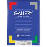 Gallery witte etiketten ft 105 x 48 mm (b x h), rechte hoeken, doos van 1.200 etiketten
