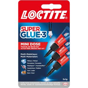 Loctite Mini Dose secondelijm, 1 g, 2  1 gratis, op blister