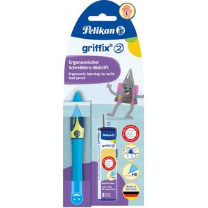 Pelikan Griffix vulpotlood, op blister, voor linkshandigen, blauw - groen