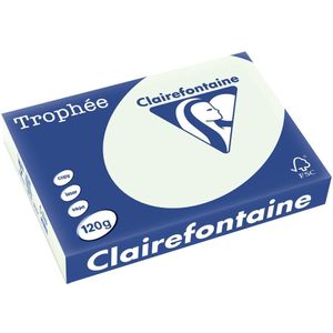 Clairefontaine Trophée Pastel, gekleurd papier, A4, 120 g, 250 vel, lichtgroen