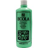 Talens Ecola plakkaatverf flacon van 1000 ml, lichtgroen