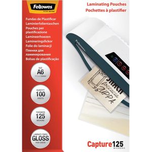 Fellowes lamineerhoes Capture125 ft A6, 250 micron (2  x 125 micron), pak van 100 stuks