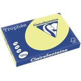 Clairefontaine Trophée Pastel, gekleurd papier, A3, 120 g, 250 vel, citroengeel