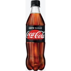 Coca-Cola Zero frisdrank, fles van 50 cl, pak van 24 stuks