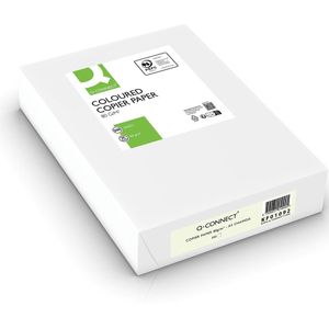 Q-CONNECT gekleurd kopieerpapier, A4, 80g, pak van 500 vel, gems