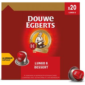 Douwe Egberts Lungo Dessert koffiecapsules, pak van 20 stuks