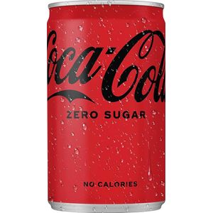 Coca-Cola Zero frisdrank, mini blik van 15 cl, pak van 24 stuks