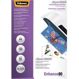 Fellowes Super Quick lamineerhoes Enhance80 ft A4, 160 micron (2 x 80 micron), pak van 100 stuks