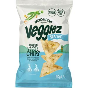 Moonpop Veggiez chips Sea Salt, zak van 30 g