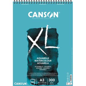 Canson schetsblok XL aquarelle 300g/m² ft A3, 30 vel