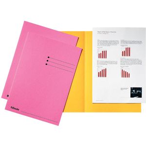 Esselte dossiermap roze, karton van 180 g/m², pak van 100 stuks