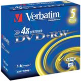 Verbatim DVD rewritable, doos van 5 stuks, individueel verpakt (Jewel Case)