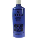 Talens Ecola plakkaatverf flacon van 1000 ml, donkerblauw