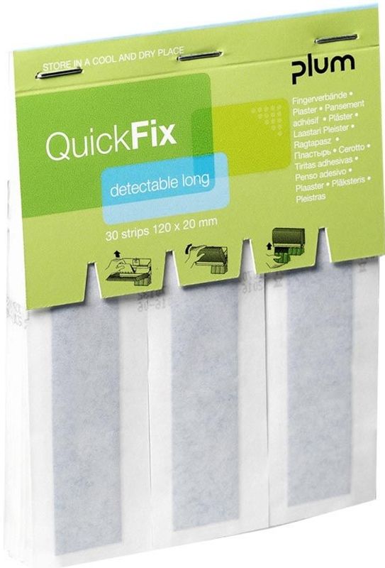 Plum - Quickfix - HACCP Pleisters - Blauw - 120 x 20 mm - 30 Stuks