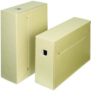 Loeff's archiefdoos City Box 30 , ft 390 x 260 x 115 mm, bruin/wit, pak van 50 stuks
