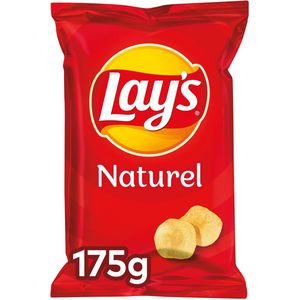 Lay's Chips Naturel, zak van 175 g