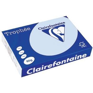 Clairefontaine Trophée gekleurd papier, A4, 80 g, 500 vel, azuurblauw