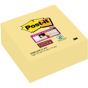 Post-it Super Sticky notes kubus, 270 vel, ft 76 x 76 mm, geel