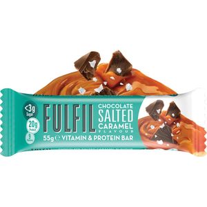 Fulfil Salted Caramel, reep van 55 g, pak van 15 stuks