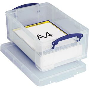 Really Useful Box opbergdoos 9 liter, transparant