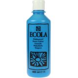 Talens Ecola plakkaatverf flacon van 500 ml, lichtblauw