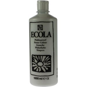 Talens Ecola plakkaatverf flacon van 1000 ml, wit