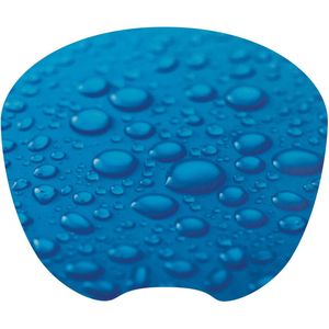 Q-CONNECT Muismat antislip regendruppels blauw
